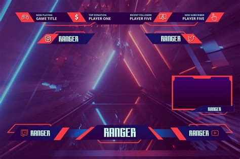 free twitch overlays|twitch overlay free template.